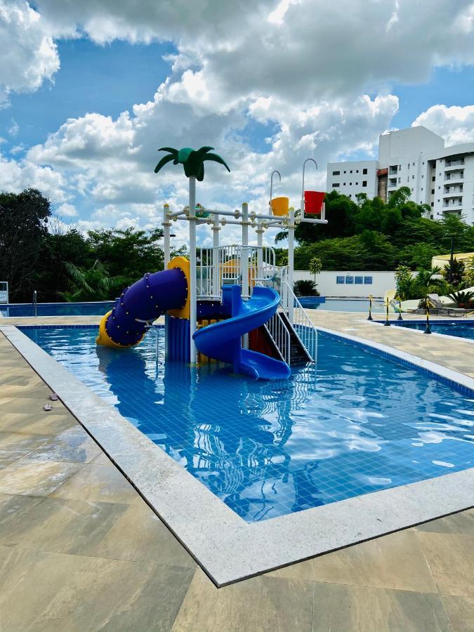 Flat 303 - Condominio Park Veredas - Acesso Ao Rio - Completo Com Ar No Quarto E Na Sala Rio Quente Exterior foto
